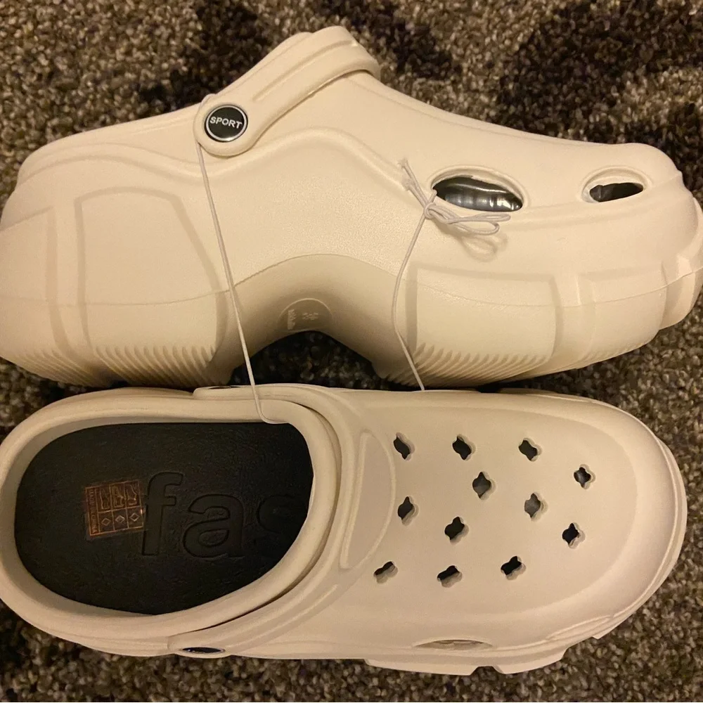 Platform beige krok NEW ultra comfort clog Classic ivory - Picture 11 of 15